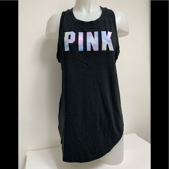 Victoria's Secret Pink Slit Back Tank Top - Picture 1 of 2
